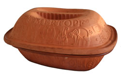 Römertopf is a Dutch word for a type of clay pot used for cooking