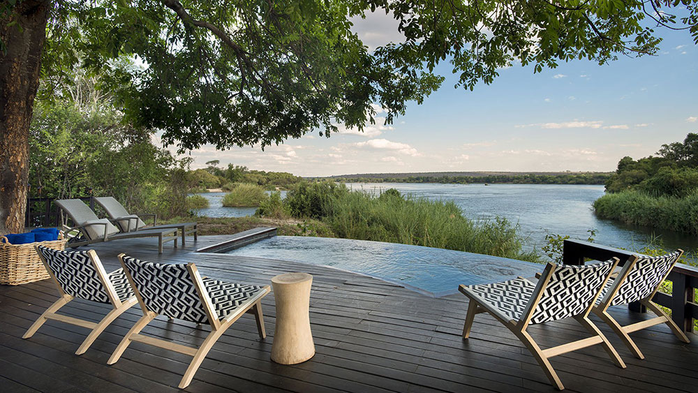 Royal Chundu Zambezi Island Lodge Exteriors Deck